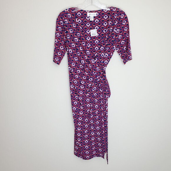 Motherhood Maternity geometric print maternity wrap dress - Picture 11 of 11